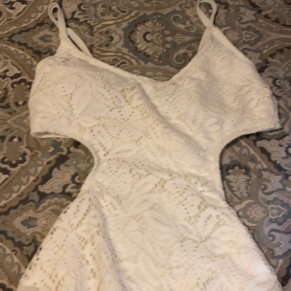 White lace swimsuit